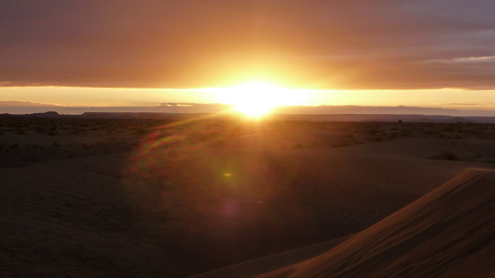 Sunrise over the Sahara at Erg Chebbi